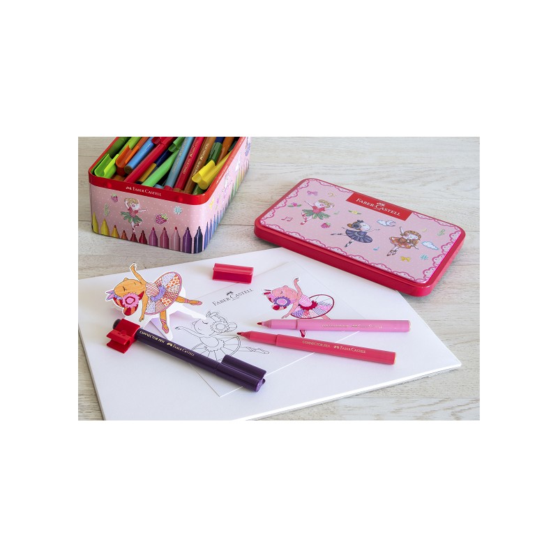 Faber-Castell Filzstift Connector Ballerinabox