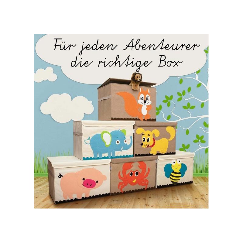 LIFENEY Aufbewahrungsbox Krabbe mit Deckel