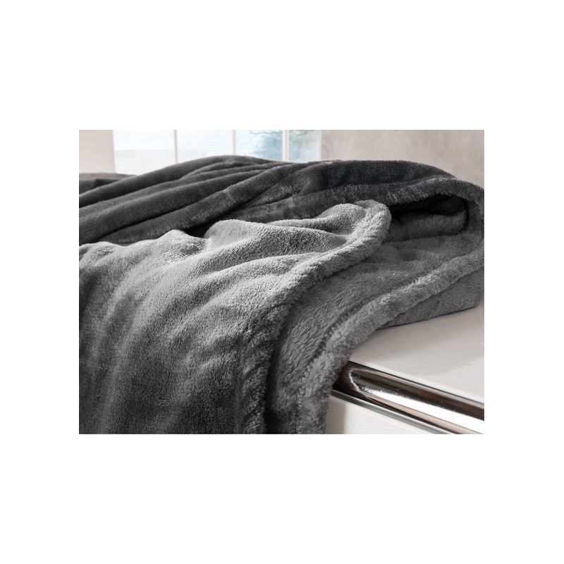 Ibena Kuscheldecke Olbia anthrazit
