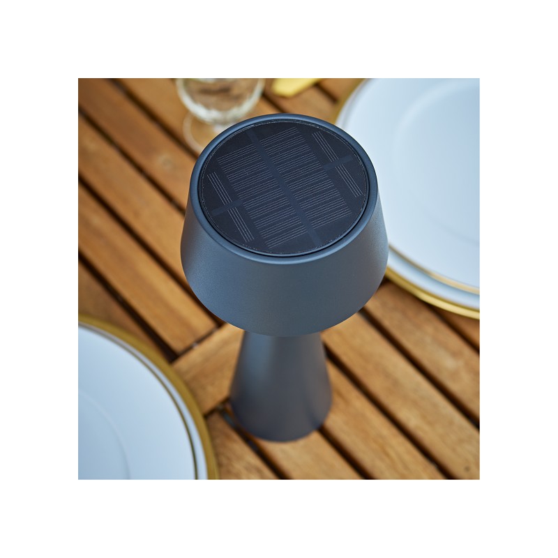 Sigor Solar/Akku-Tischluchte Solino graphitgrau