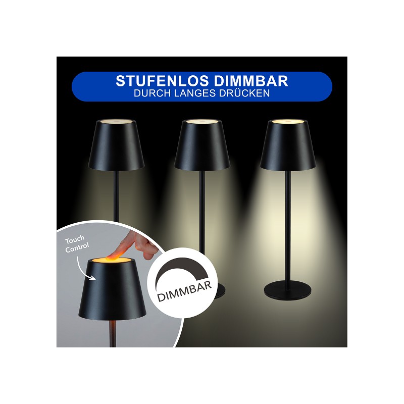 MegaLight LED Lampen-Set 2-tlg. schwarz