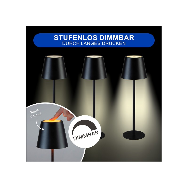 MegaLight LED Lampen-Set 2-tlg. schwarz
