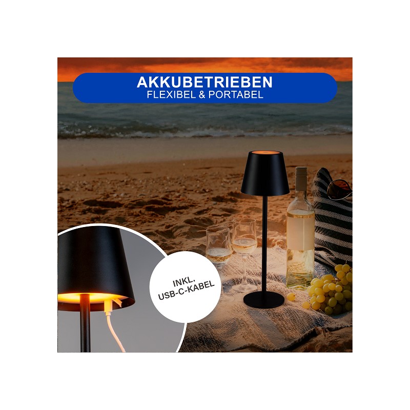 MegaLight LED Lampen-Set 2-tlg. schwarz