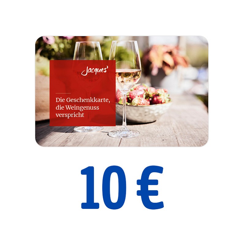 Jacques' Wein-Depot Gutschein 10 Euro