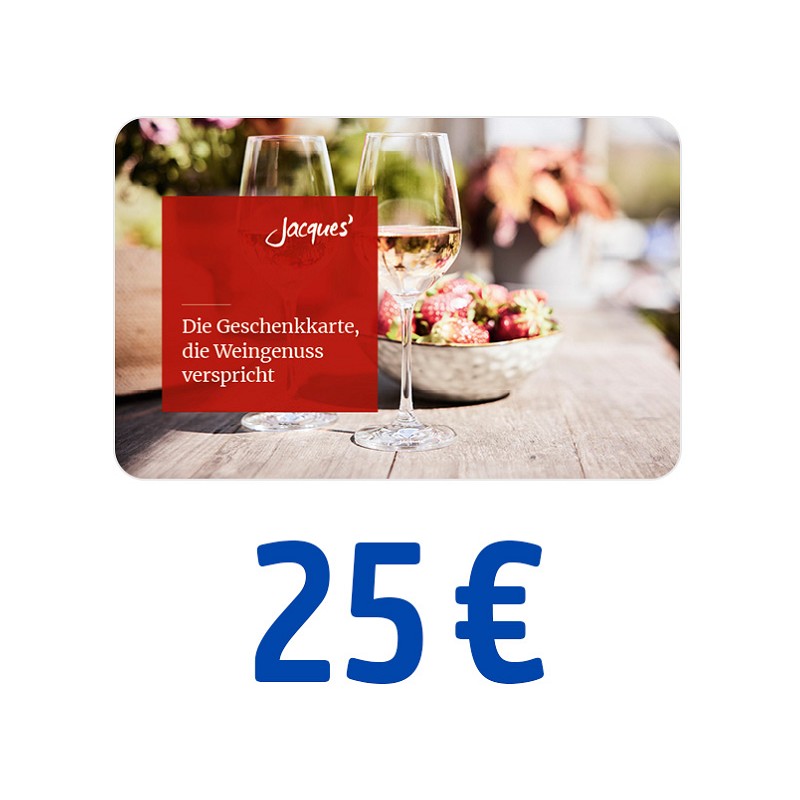 Jacques' Wein-Depot Gutschein 25 Euro