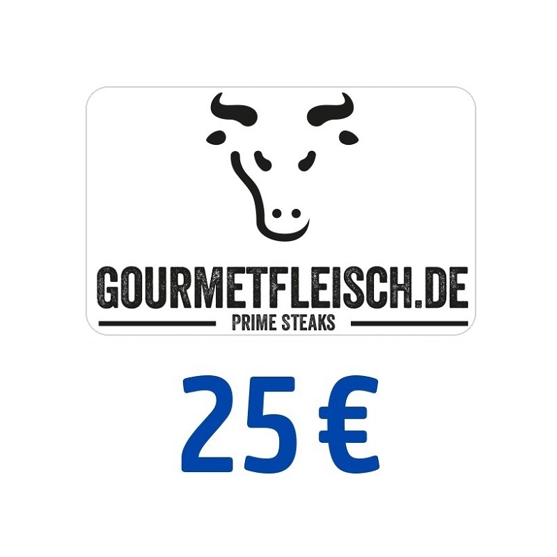 Gourmetfleisch Gutschein 25 Euro