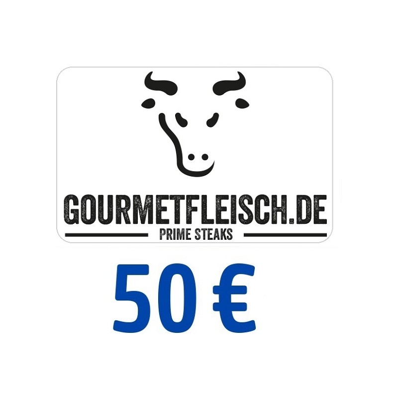 Gourmetfleisch Gutschein 50 Euro