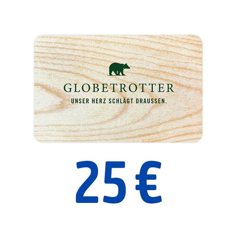 GLOBETROTTER Gutschein 25 Euro