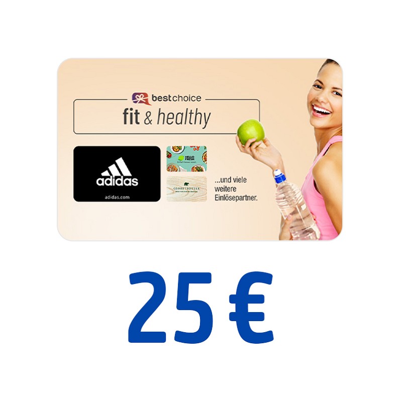 BestChoice fit & healthy Gutschein 25 Euro