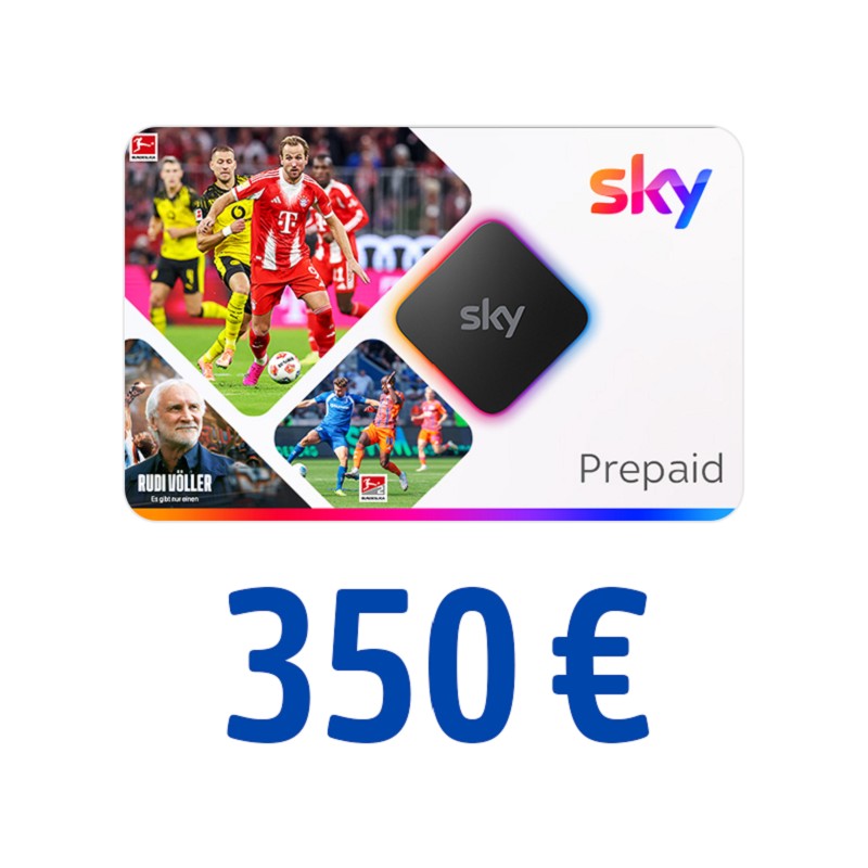 Sky Entertainment Fußball-Bundesliga Gutschein 350 Euro