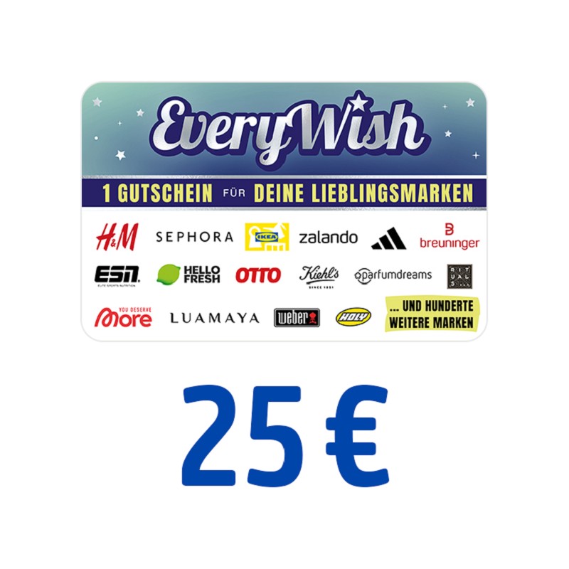 EveryWish Gutschein 25 Euro