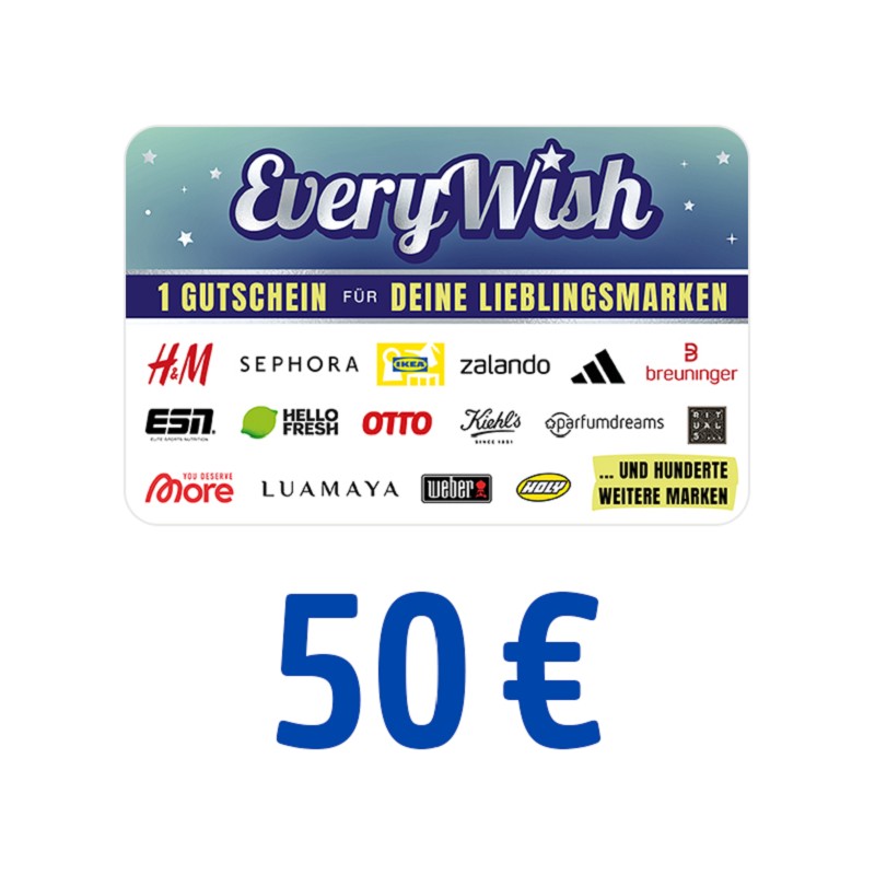 EveryWish Gutschein 50 Euro