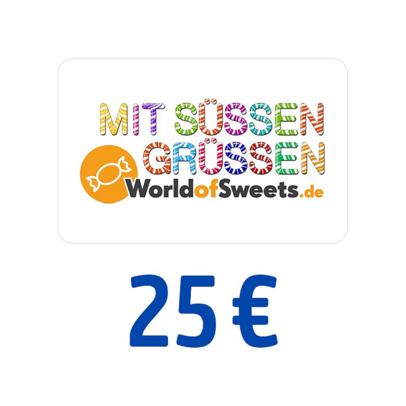 World of Sweets Gutschein 25 Euro