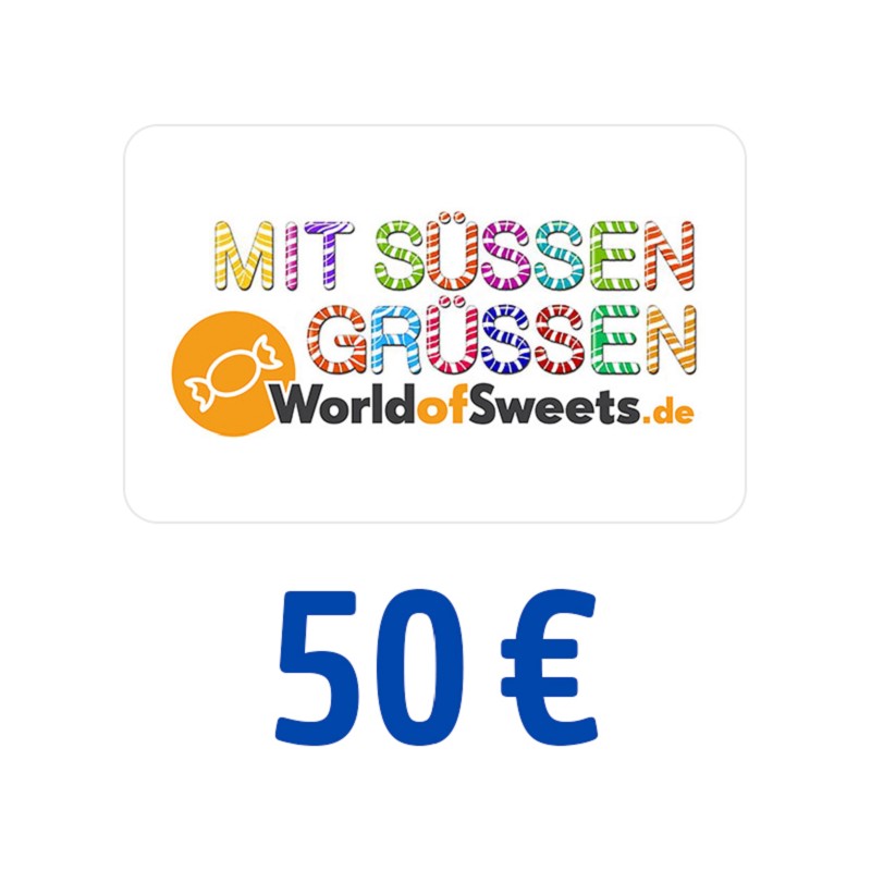 World of Sweets Gutschein 50 Euro