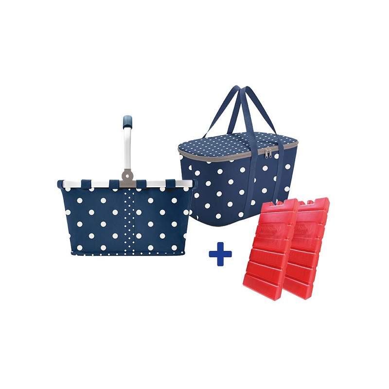 reisenthel Set carrybag und coolerbag mixed dots marine