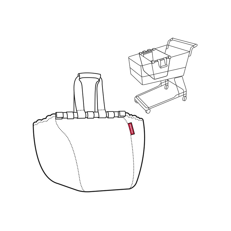 reisenthel easyshoppingbag mixed dots marine