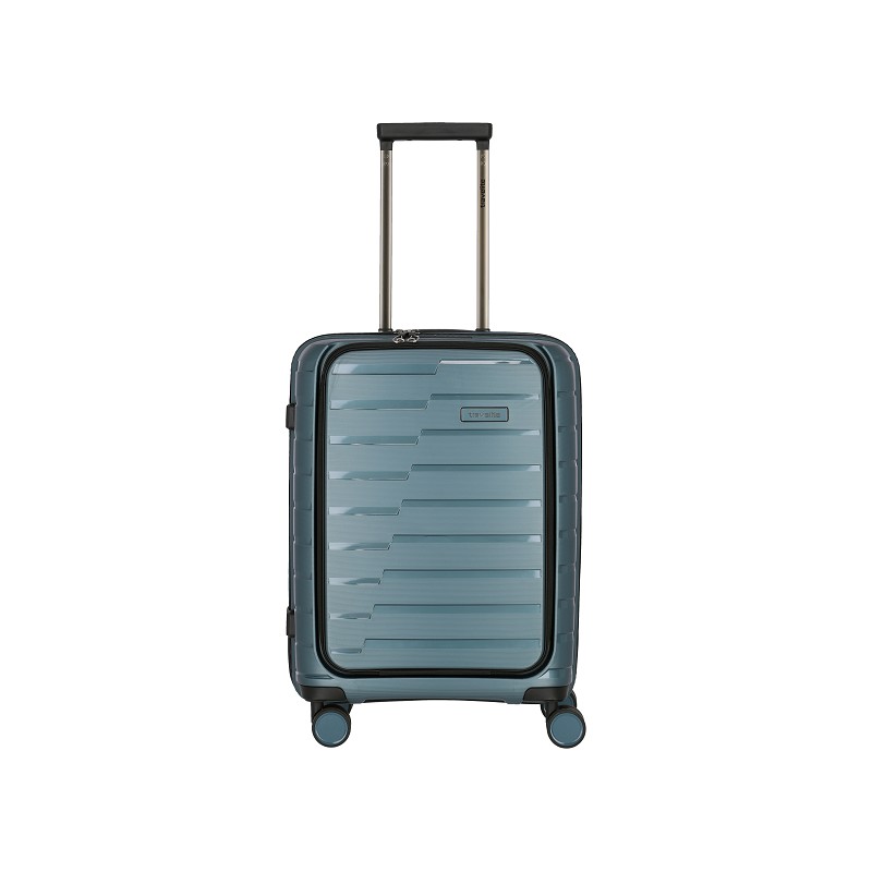 travelite AIR BASE Trolley S mit Vordertasche eisblau