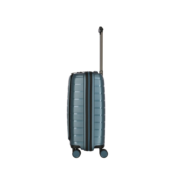 travelite AIR BASE Trolley S mit Vordertasche eisblau
