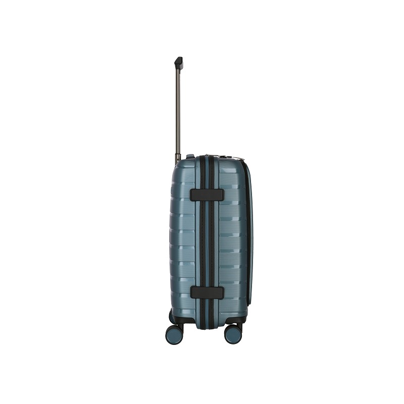 travelite AIR BASE Trolley S mit Vordertasche eisblau