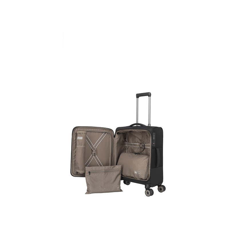 travelite Crosslite Trolley S schwarz