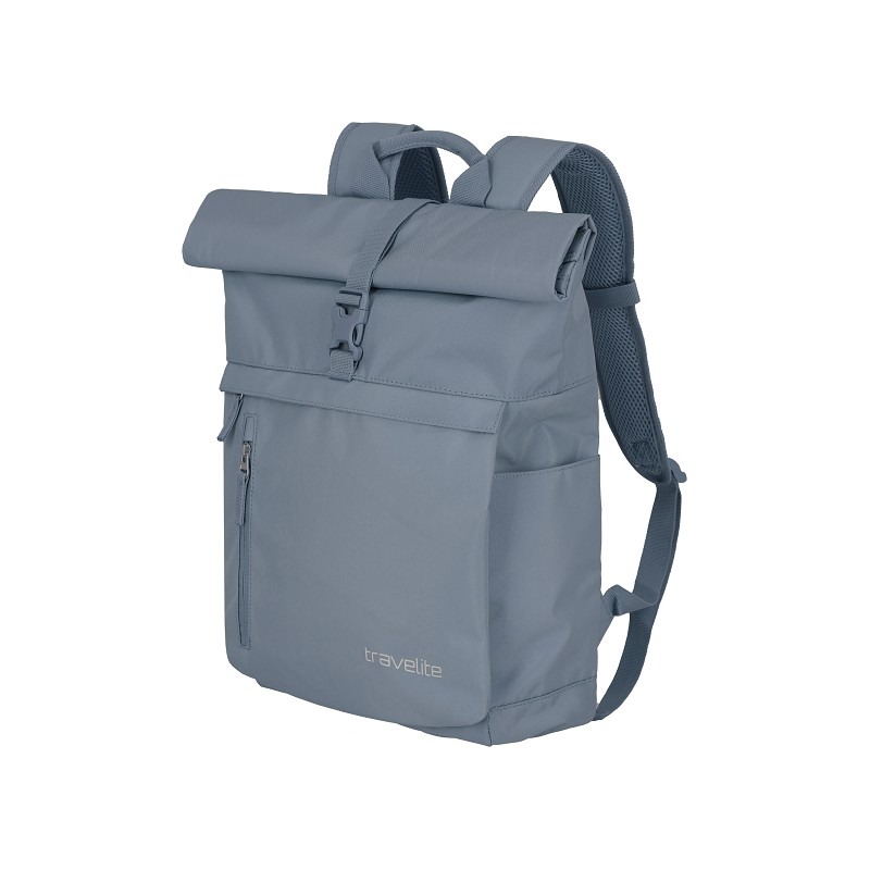 travelite Basics Rucksack Roll Up blau