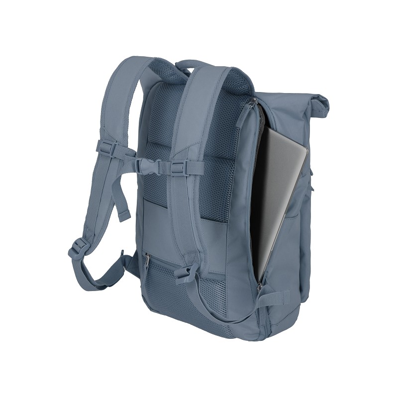 travelite Basics Rucksack Roll Up blau