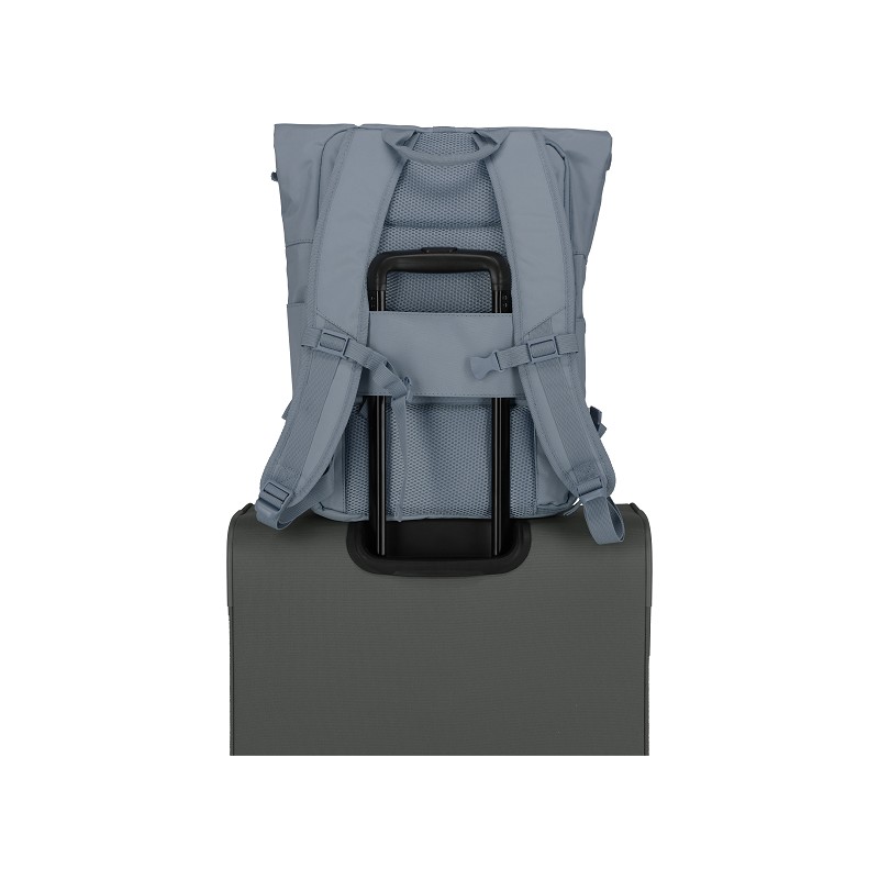 travelite Basics Rucksack Roll Up blau