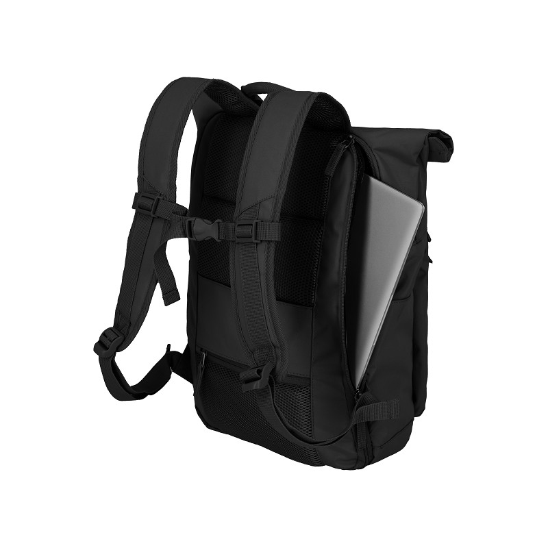 travelite Basics Rucksack Roll Up schwarz