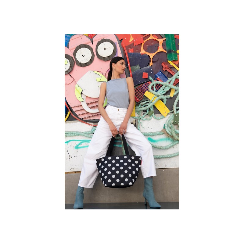 reisenthel shopper M dots white