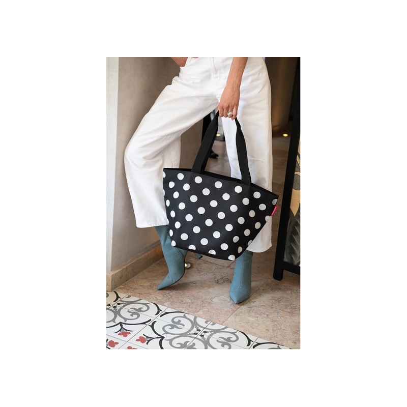 reisenthel shopper M dots white
