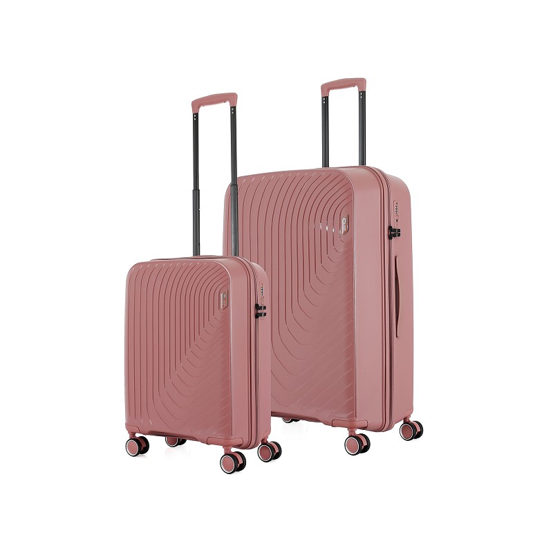 L&M 2tlg. Kofferset Madrid rosa