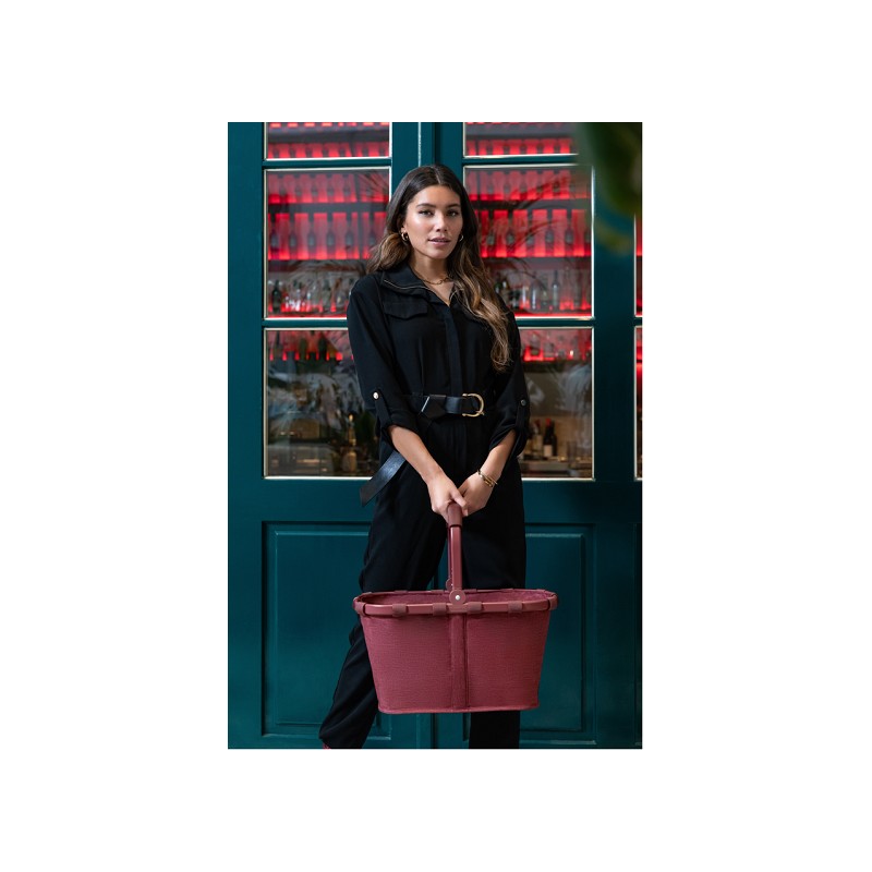 reisenthel carrybag twist maroon