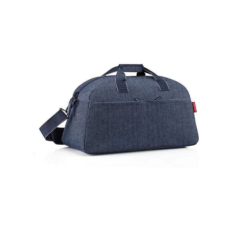 reisenthel overnighter herringbone dark blue