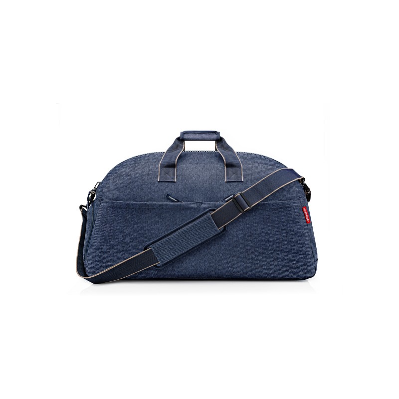 reisenthel overnighter herringbone dark blue
