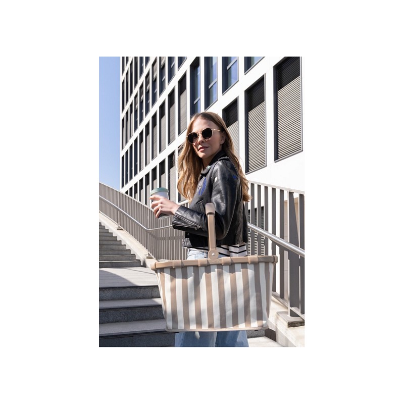 reisenthel carrybag summerstripes coffee