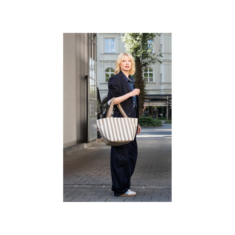 reisenthel shopper M summerstripes coffee