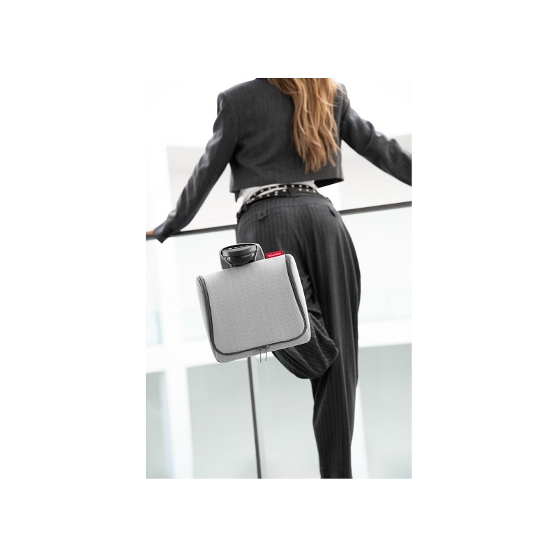 reisenthel toiletbag herringbone grey