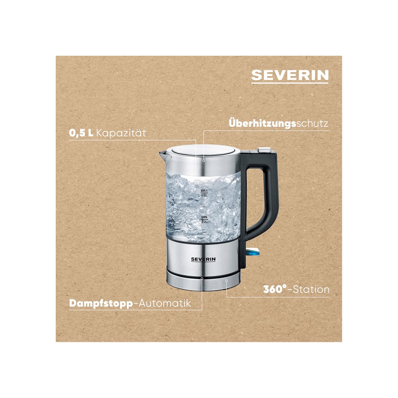 Severin Mini-Glas Wasserkocher