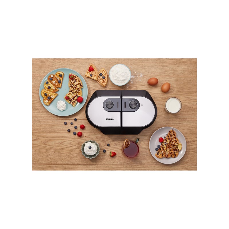 Gorenje Doppelwaffeleisen Herz & Belgisch