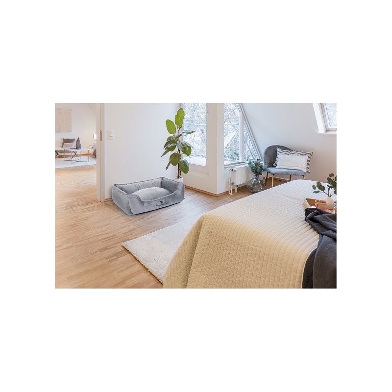 TREUEHELDEN Hundebett grau