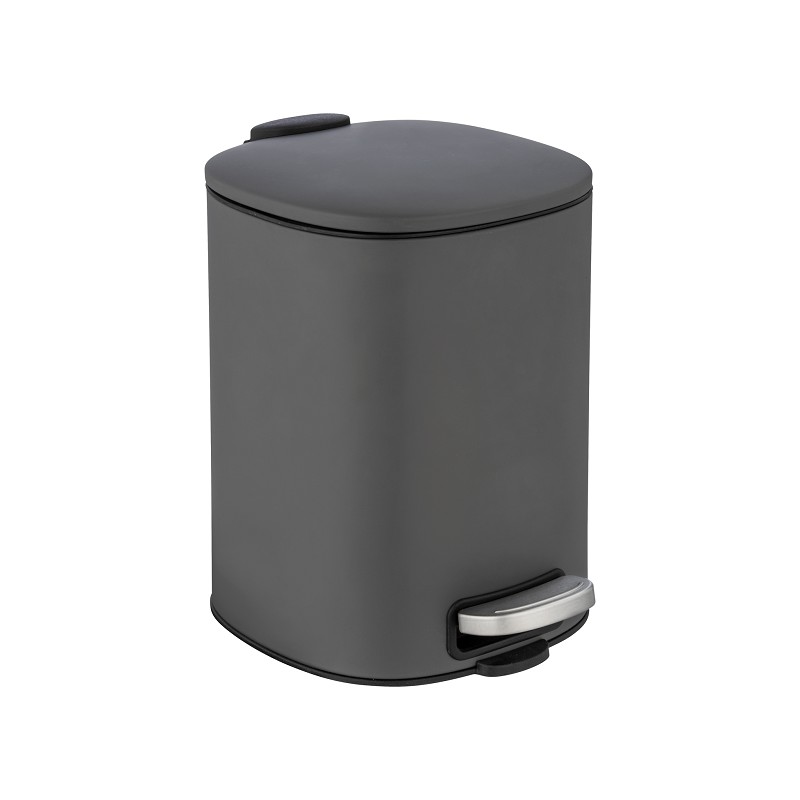 Wenko Kosmetik Treteimer Alassio grau 5 L (easy close)