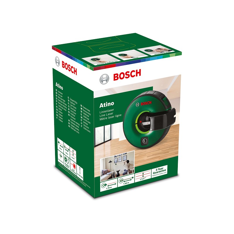 Bosch Linienlaser Atino für 200 °P + 57,99 € » portofrei bestellen ...