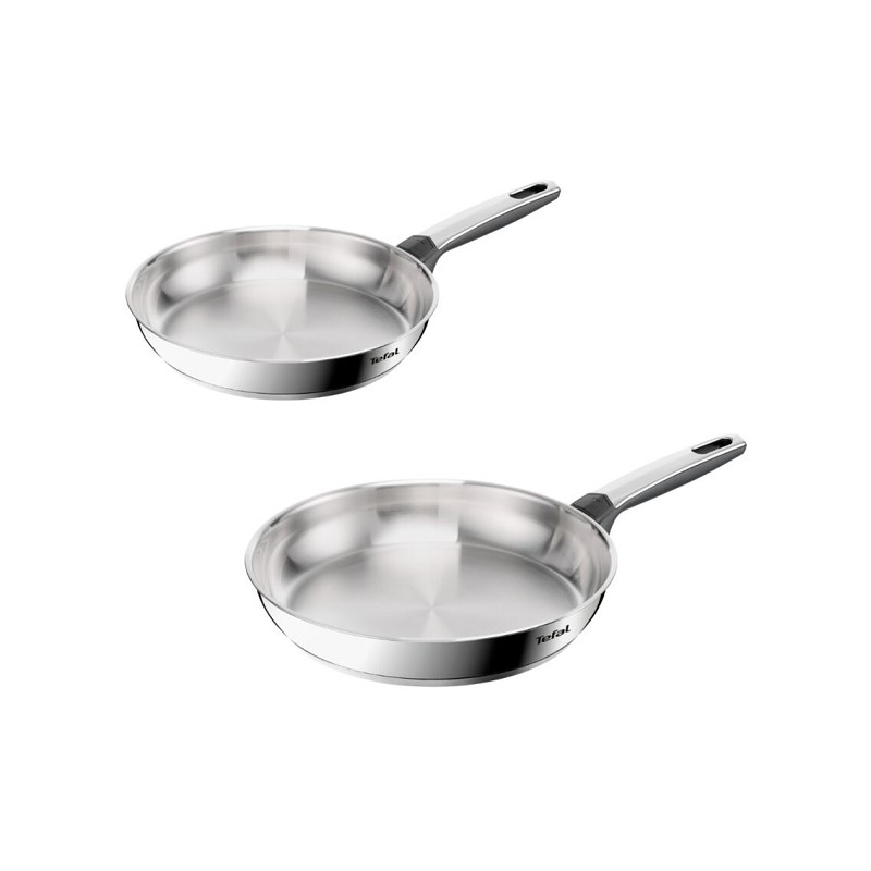 Tefal Edelstahl Pfannen-Set 24 & 28 cm