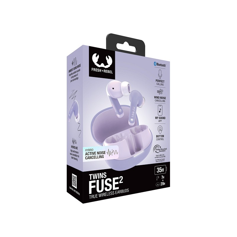 Fresh n Rebel Twins Fuse 2 ANC In-Ear Kopfhörer lilac