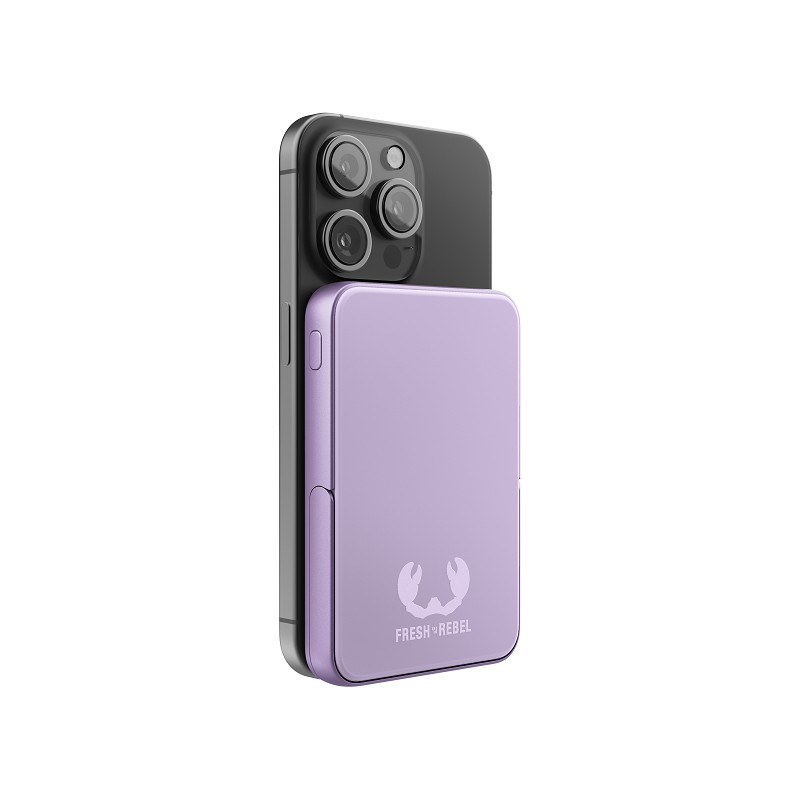 Fresh 'n Rebel magnetische Powerbank 5.000 mAh lilac
