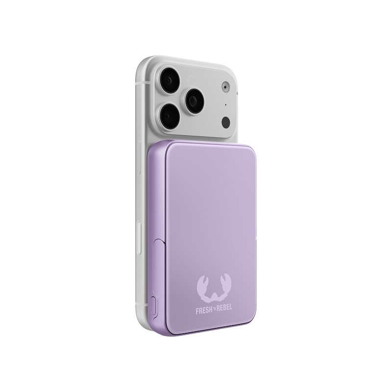 Fresh 'n Rebel Magnetic Wireless Powerbank 10000 mAh lilac