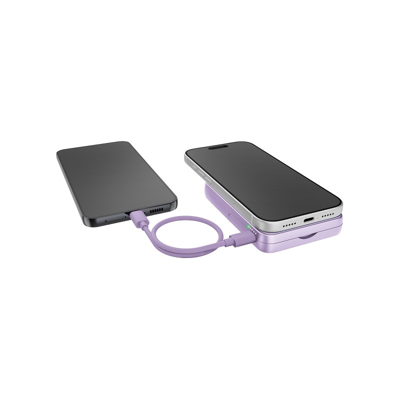 Fresh 'n Rebel Magnetic Wireless Powerbank 10000 mAh lilac