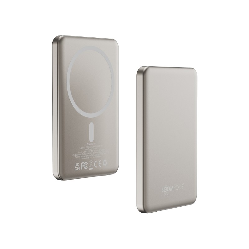 Boompods Magnetisches Powerbank 5.000 mAh Gold Desert