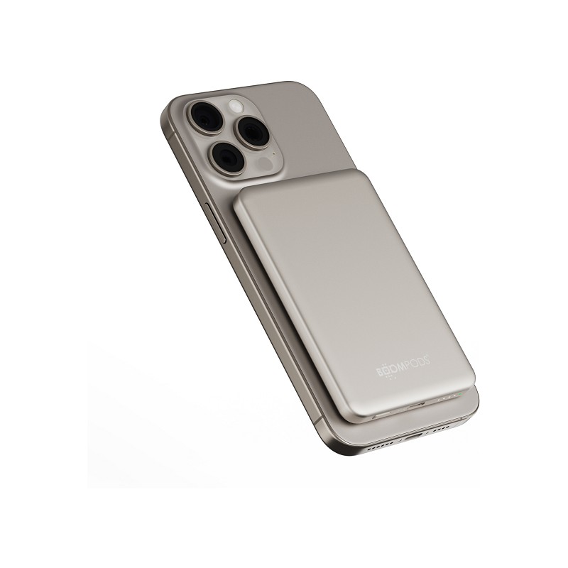 Boompods Magnetisches Powerbank 5.000 mAh Gold Desert