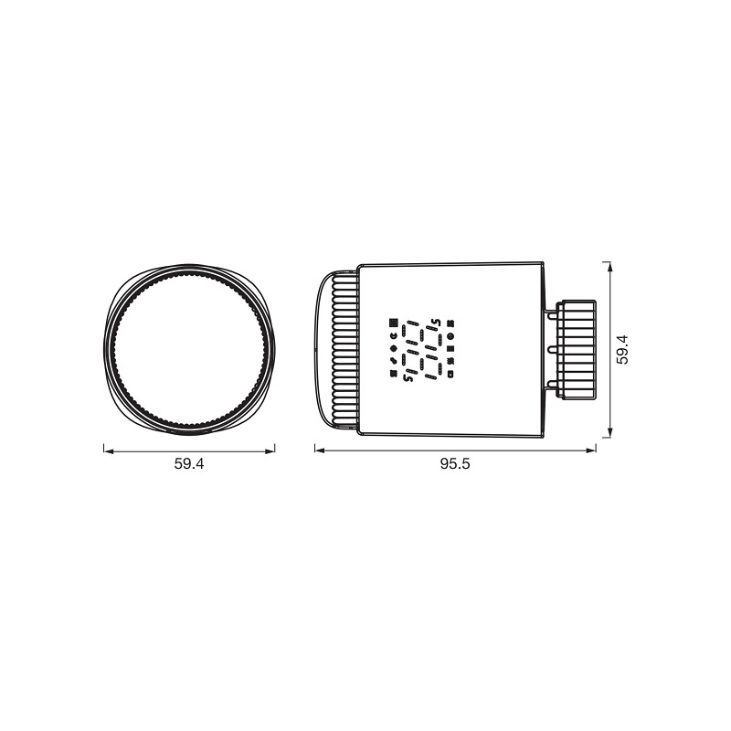 OSRAM Radiator Thermostat 3er Set Weiß Smart WiFi